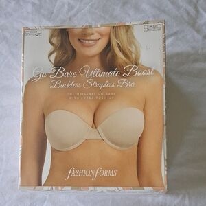 Fashion Forms Cream Strapless Bra Versatile Intimates